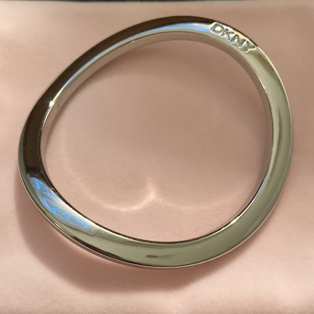 DKNY Silver Bangle Bracelet